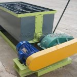 Organic fertilizer horizontal mixer