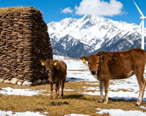 How to quickly dry cow manure?