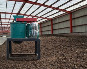 How to break up clumps in organic fertilizer?